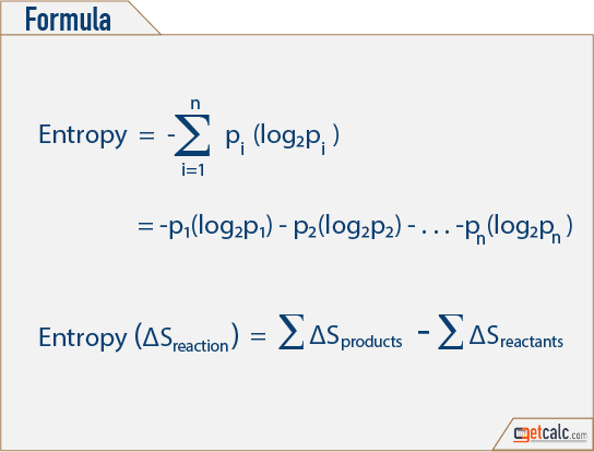 entropy formula