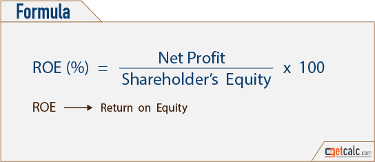 ROE - return on equity formula