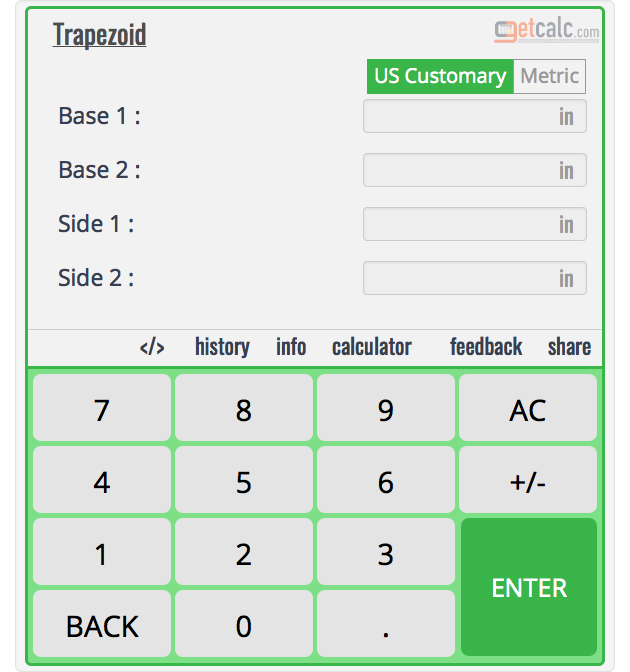 Trapezoid Calculator