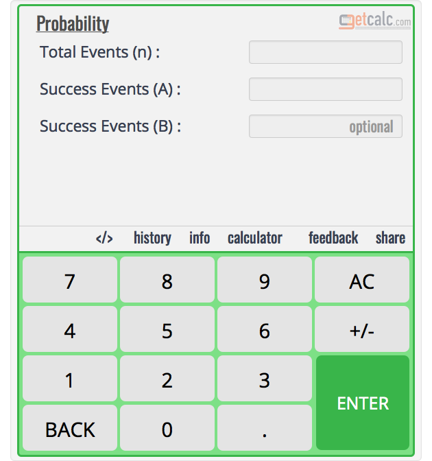 Probability Calculator