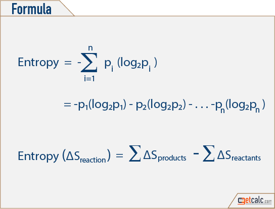 entropy formula