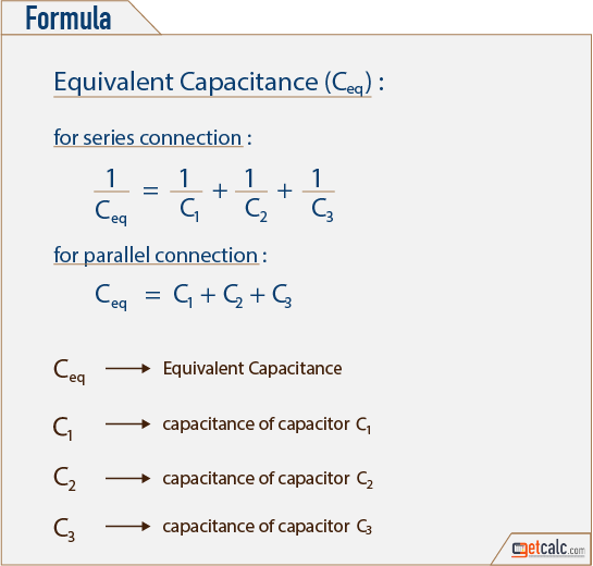 Equivalent Capacitance formula