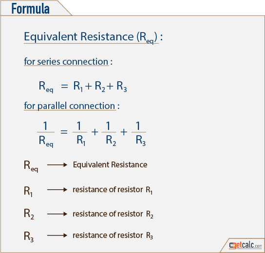 Equivalent Resistance formula