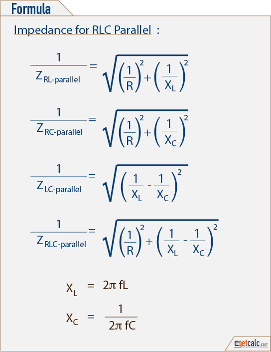 series impedance calculator - calcul de l'impédance