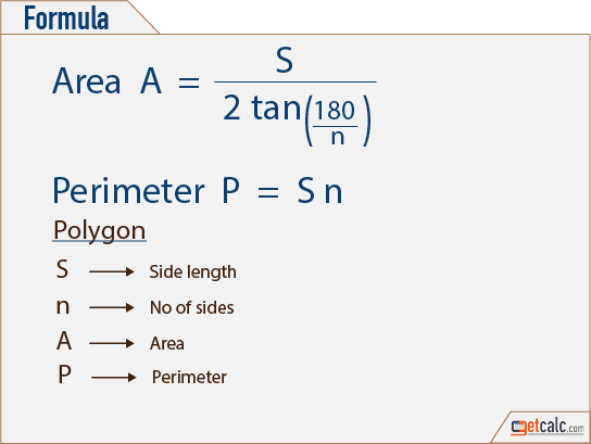 polygon area & perimeter formula