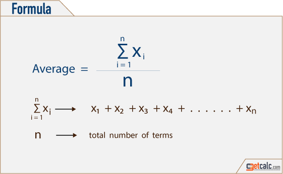 Average Of Numbers 50 100 Calculator