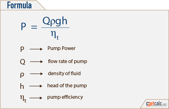 Pump Hydraulic Power Calculator