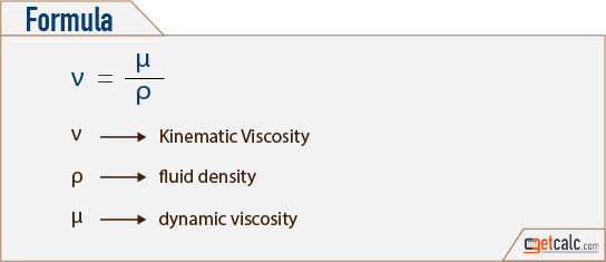 dynamic to kinematic viscosity calculator