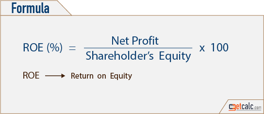 ROE - return on equity formula